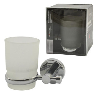 Kubek łazienkowy szklany z uchw.125887 Axentia Miami